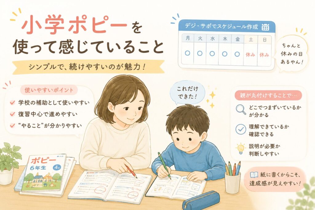 Z会と小学ポピーを比較｜いろいろ試したわが家が最終的に選んだ教材は？