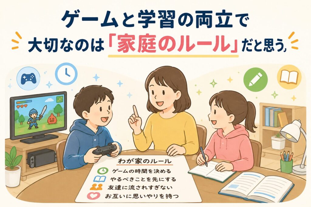ゲームと勉強は両立できる?わが家のルールと向き合い方